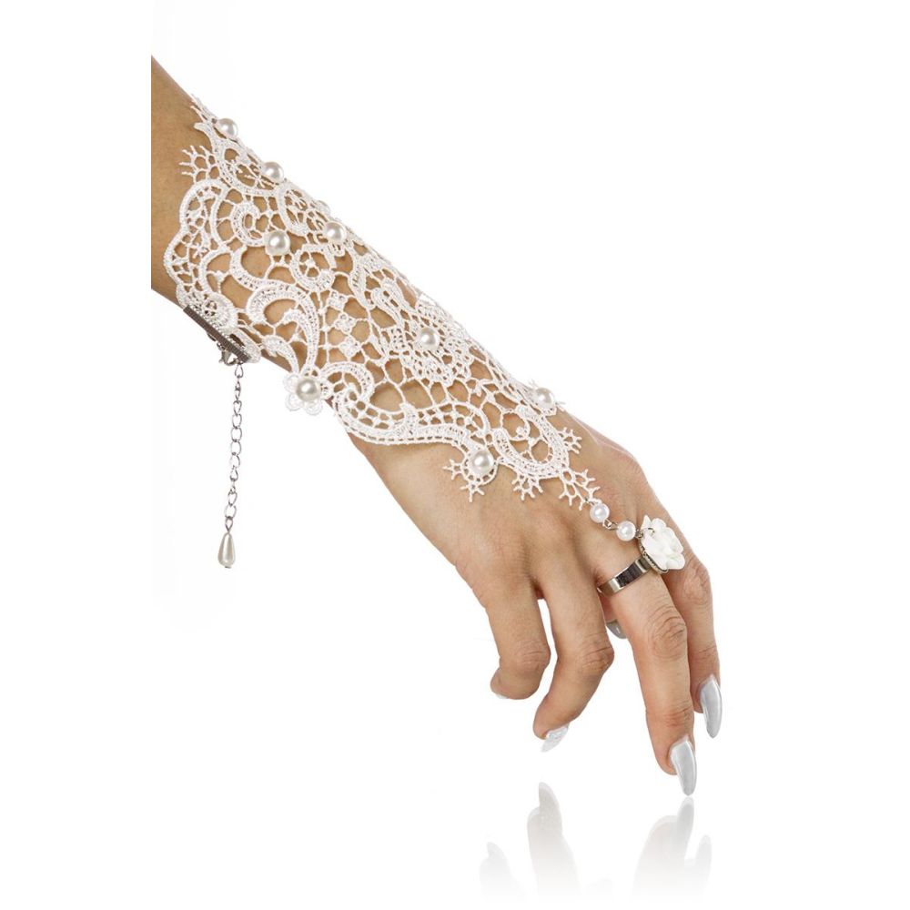 Atixo - Crochet Accessoire de bras de costume - Blanc